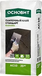 Клей для плитки Основит АС10 Базпликс стандарт 25 кг Клей для плитки Основит АС10 Базпликс стандарт 25 кг
