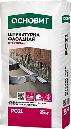 Штукатурка фасадная Основит PC21 Стартвэлл 25 кг Штукатурка фасадная Основит PC21 Стартвэлл 25 кг