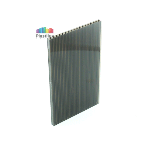 Сотовый поликарбонат ROYALPLAST 10 мм 2-UV премиум серый 6x2,1 Сотовый поликарбонат ROYALPLAST 10 мм 2-UV премиум серый