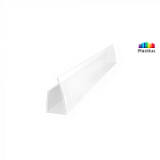 Торцевой профиль для поликарбоната 6 мм белый Торцевой профиль для поликарбоната 6 мм белый