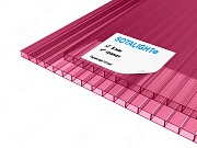 Сотовый поликарбонат SOTALIGHT 8 мм гранат Сотовый поликарбонат SOTALIGHT 8 мм гранат