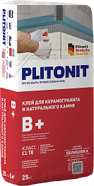 Клей для плитки Plitonit В+ 25 кг Клей для плитки Plitonit В+ 25 кг