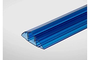 Соединительный разъемный профиль для поликарбоната 6-10 мм синий Соединительный разъемный профиль для поликарбоната 6-10 мм синий