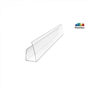 Торцевой профиль для поликарбоната 16 мм прозрачный Торцевой профиль для поликарбоната 16 мм прозрачный