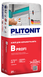 Клей для плитки Plitonit В PROFI 25 кг Клей для плитки Plitonit В PROFI 25 кг