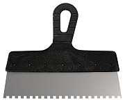 Шпатель нержавеющий зубчатый 250 мм зуб 8 мм Шпатель нержавеющий зубчатый 250 мм зуб 8 мм