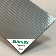 Сотовый поликарбонат SUNNEX 8 мм серебро Сотовый поликарбонат SUNNEX 8 мм серебро