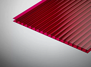 Сотовый поликарбонат КОЛИБРИ 4 мм гранат Сотовый поликарбонат КОЛИБРИ 4 мм гранат