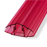 Соединительный разъемный профиль для поликарбоната 6-10 мм гранат Соединительный разъемный профиль для поликарбоната 6-10 мм гранат