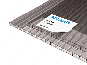 Сотовый поликарбонат SOTALIGHT 6 мм серый Сотовый поликарбонат SOTALIGHT 6 мм серый