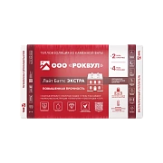 Утеплитель Роквул Лайт Баттс Экстра 50x600x1000 мм 4,8 кв. м Утеплитель Роквул Лайт Баттс Экстра 50x600x1000 мм 4,8 кв. м