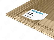 Сотовый поликарбонат SOTALIGHT 10 мм бронза Сотовый поликарбонат SOTALIGHT 10 мм бронза