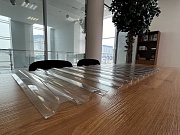 Профилированный поликарбонат C-21 SUNNEX 0,8 мм прозрачный Профилированный поликарбонат C-21 SUNNEX 0,8 мм прозрачный