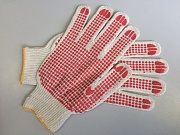 Перчатки хб 3 нити с ПВХ покрытием Перчатки хб 3 нити с ПВХ покрытием