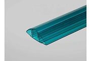Соединительный разъемный профиль для поликарбоната 6-10 мм бирюза Соединительный разъемный профиль для поликарбоната 6-10 мм бирюза