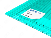 Сотовый поликарбонат BEROLUX 6 мм бирюза Сотовый поликарбонат BEROLUX 6 мм бирюза