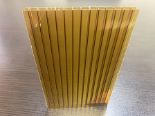 Сотовый поликарбонат GOODPLAST 8 мм янтарь