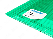 Сотовый поликарбонат SOTALIGHT 6 мм зелёный Сотовый поликарбонат SOTALIGHT 6 мм зелёный