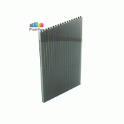 Сотовый поликарбонат ROYALPLAST 10 мм 2-UV премиум серый Сотовый поликарбонат ROYALPLAST 10 мм 2-UV премиум серый