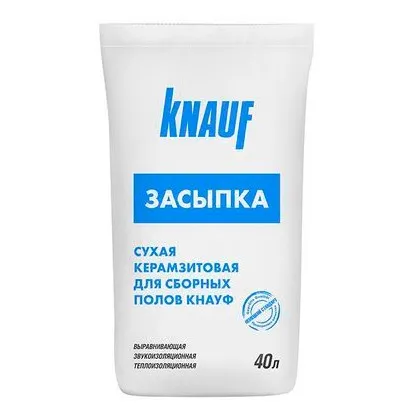 Керамзитовая засыпка Knauf фракция 0-5 мм 40 л Керамзитовая засыпка Knauf фракция 0-5 мм 40 л