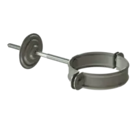 Docke STAL PREMIUM Хомут трубы (короткий саморез) D90 (Графит 7024) Docke STAL PREMIUM Хомут трубы (короткий саморез) D90 (Графит 7024)