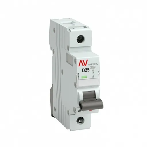 Автоматический выключатель модульный EKF Averes AV-10 1P 25А тип D 10 кА 230 В (mcb10-1-25D-av) Автоматический выключатель модульный EKF Averes AV-10 1P 25А тип D 10 кА 230 В (mcb10-1-25D-av)