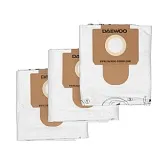 Мешок для пылесоса Daewoo 25 л к моделям DAVC 2514S/2516S/2014S синтетическая ткань для сухой уборки (3 шт.) (DAVC 25TB)