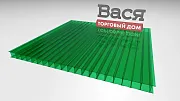Сотовый поликарбонат GOODPLAST 10 мм зелёный Сотовый поликарбонат GOODPLAST 10 мм зелёный