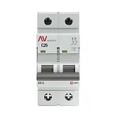 Автоматический выключатель модульный EKF Averes AV-6 2Р 25А тип C 6 кА 230 В (mcb6-2-25C-av) Автоматический выключатель модульный EKF Averes AV-6 2Р 25А тип C 6 кА 230 В (mcb6-2-25C-av)