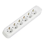 Колодка электрическая 6 розеток Makel 16 А 250 В 2,2 кВт белая (MGP181) Колодка электрическая 6 розеток Makel 16 А 250 В 2,2 кВт белая (MGP181)