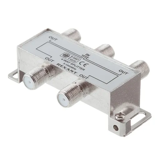 ТВ делитель Rexant 4 F-выхода (05-6003-01) ТВ делитель Rexant 4 F-выхода (05-6003-01)