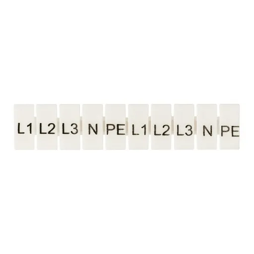 Маркеры для клемм JXB-ST 4 EKF PROxima с символами L1 L2 L3 N PE (100 шт.) (zb-st-4-L-1-3)