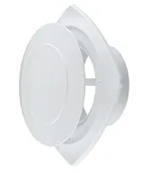 Анемостат вытяжной регулируемый Era с фланцем d125 мм белый