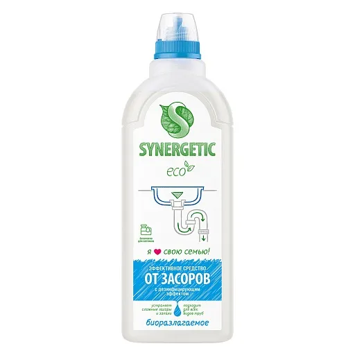 Средство Synergetic от засоров 1 л Средство Synergetic от засоров 1 л