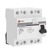 УЗО EKF PROxima ВД-100 63А 3P+N тип AC 100 мА 4,5 кА селективное (elcb-4-63-100S-em-pro) УЗО EKF PROxima ВД-100 63А 3P+N тип AC 100 мА 4,5 кА селективное (elcb-4-63-100S-em-pro)