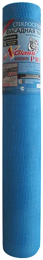 Сетка фасадная стеклотканевая X-Glass Pro 5x5мм 160 г/кв.м 50 м