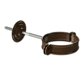 Docke STAL PREMIUM Хомут трубы (короткий саморез) D90 (Каштан 8017) Docke STAL PREMIUM Хомут трубы (короткий саморез) D90 (Каштан 8017)