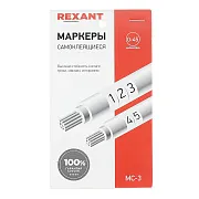 Маркеры кабельные самоклеящиеся Rexant цифры от 1 до 45 (07-6203) Маркеры кабельные самоклеящиеся Rexant цифры от 1 до 45 (07-6203)