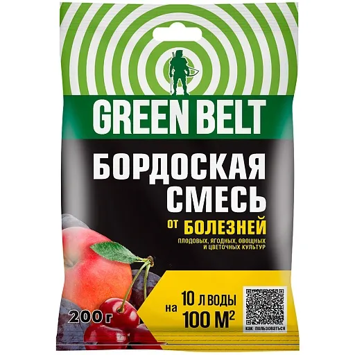 Средство защиты от парши и фитофтороза Green Belt Бордоская смесь 100 г Средство защиты от парши и фитофтороза Green Belt Бордоская смесь 100 г