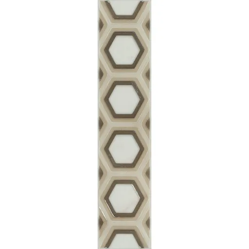 Плитка бордюр Kerama Marazzi Гран Пале белая 250х54х8 мм