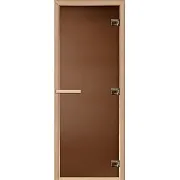 Дверь для бани и сауны стеклянная бронза матовая DoorWood Теплая ночь 690х1890 мм (DW01125) Дверь для бани и сауны стеклянная бронза матовая DoorWood Теплая ночь 690х1890 мм (DW01125)