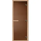 Дверь для бани и сауны стеклянная бронза матовая DoorWood Теплая ночь 690х1890 мм (DW01125) Дверь для бани и сауны стеклянная бронза матовая DoorWood Теплая ночь 690х1890 мм (DW01125)
