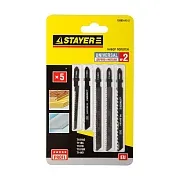 Пилки для лобзика Stayer Profi по дереву и металлу чистый рез (5 шт.) (15980-H5-2) Пилки для лобзика Stayer Profi по дереву и металлу чистый рез (5 шт.) (15980-H5-2)
