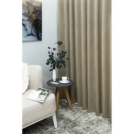 Штора канвас темно-бежевая 150х280 см Domlegrand Канвас (58160206) Штора канвас темно-бежевая 150х280 см Domlegrand Канвас (58160206)