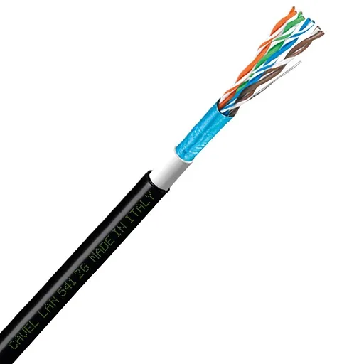 Интернет-кабель уличный (витая пара) FTP CAT5e LAN 541 2G 4х2х0,51 мм экранированный Cavel (200 м) Интернет-кабель уличный (витая пара) FTP CAT5e LAN 541 2G 4х2х0,51 мм экранированный Cavel (200 м)