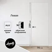 Дверь межкомнатная Lavelly Invisible 700х2300 мм левая с обратным открыванием кромка хром
