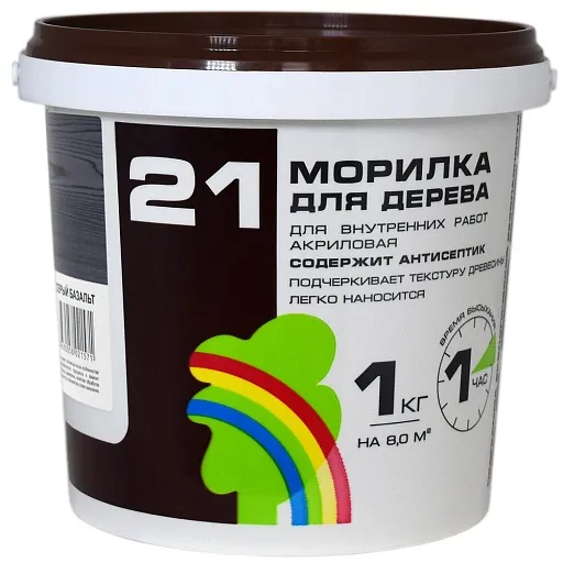 Морилка Радуга ВДАК водная антисептическая серый базальт 1 кг Морилка Радуга ВДАК водная антисептическая серый базальт 1 кг