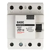 УЗО EKF Basic ВДТ-40 63А 3P+N тип AC 30 мА 4,5 кА (elcb-4-63-30e-sim) УЗО EKF Basic ВДТ-40 63А 3P+N тип AC 30 мА 4,5 кА (elcb-4-63-30e-sim)