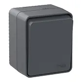 Переключатель Systeme Electric AtlasDesign Profi54 одноклавишный накладной антрацит (ATN544061)