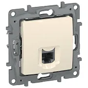 Розетка компьютерная IEK Etika встраиваемая слоновая кость RJ45 (6723411) Розетка компьютерная IEK Etika встраиваемая слоновая кость RJ45 (6723411)